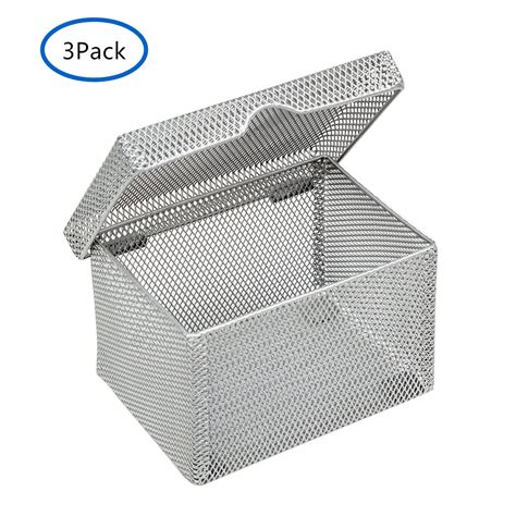 metal mesh box with lid